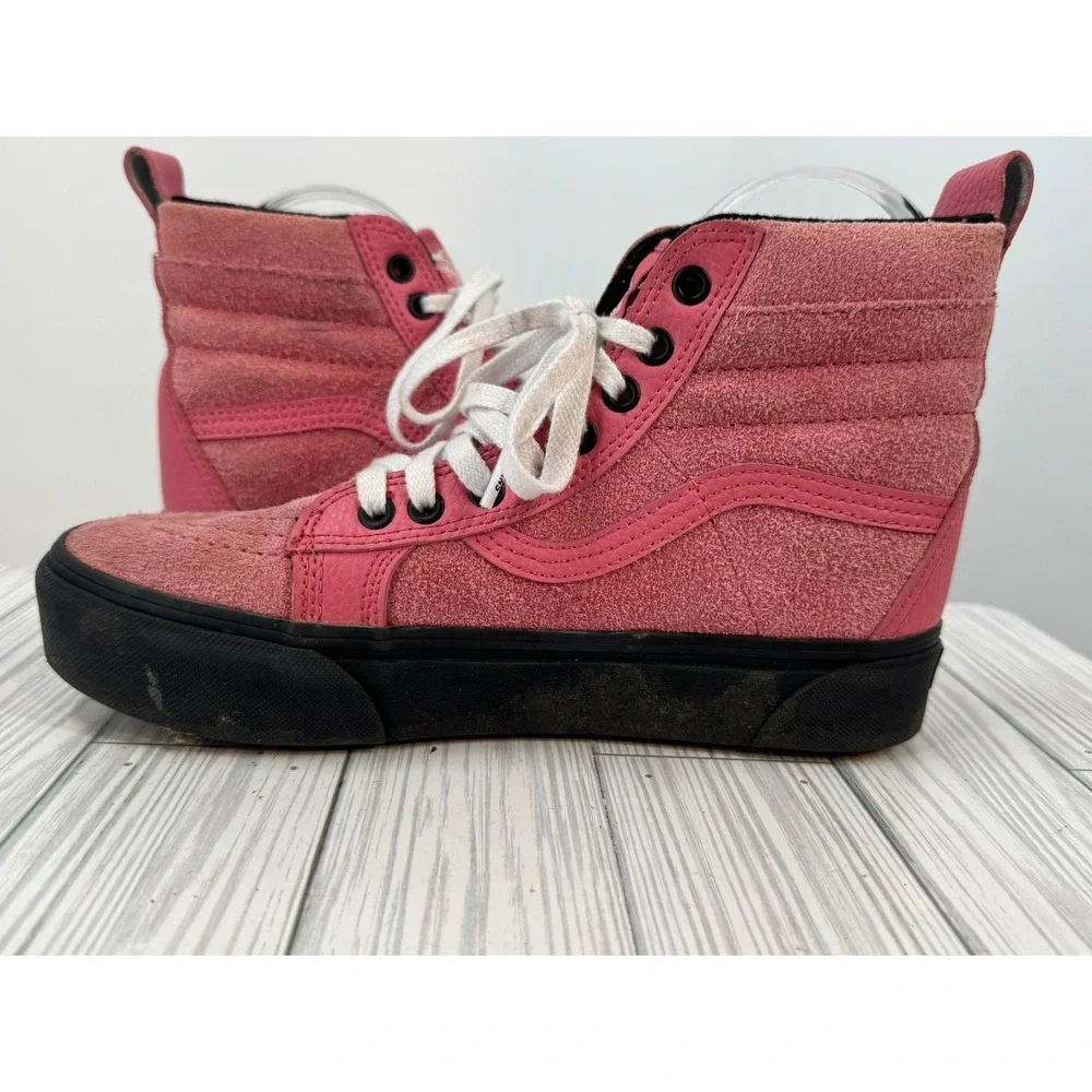 Vans‎ Sk8 Hi MTE Platform Desert Rose High Top Suede Pink  Sneakers Women's 8.5